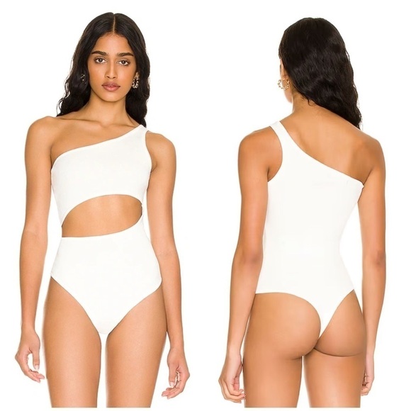H:ours Celina Bodysuit in Ivory Size S - Picture 1 of 11
